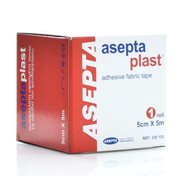 Asepta Aseptaplast Woven Adhesive Tape with Zinc Oxide 5cmX5m 1pc