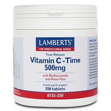 Lamberts Vitamin C-Time Release 500mg, 250 Tabs Lamberts Vitamin C-Time Release 500mg, 250 Tabs