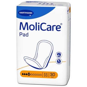 Hartmann MoliCare Pad Σερβιέτες Ελαφριάς Ακράτειας 4 Drops, 30 τεμάχια
