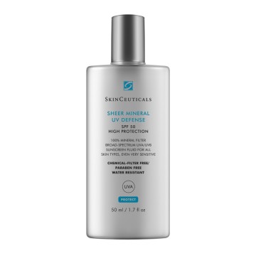SkinCeuticals Sheer Mineral UV Defense SPF50, Gesichtssonnenschutz mit 100 % natürlichen Filtern für Matteffekt, 50 ml