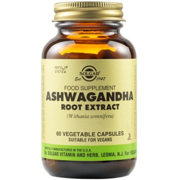 Solgar Ashwagandha Root Extract , 60 Vegetable Capsules