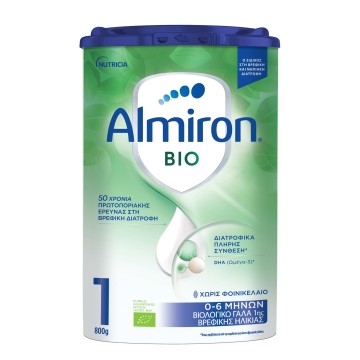 Nutricia Almiron Bio 1 Latte Biologico per 0-6 mesi, 800gr