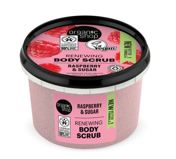 Natura Siberica-Organic Shop Body Scrub Raspberry and Sugar 250ml