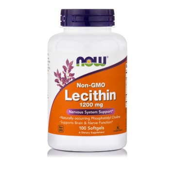 Now Foods Non-GMO Lecithin Λεκιθίνη 1200mg 100Softgels