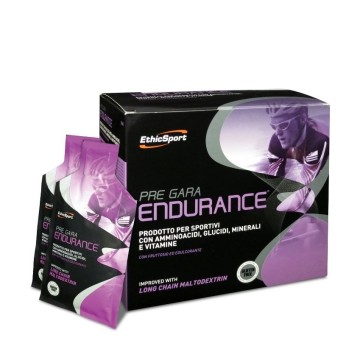 EthicSport Pre Gara Endurance, Produit Maximisant l'Endurance avec Maltodextrine à Longue Chaîne 20Sachets