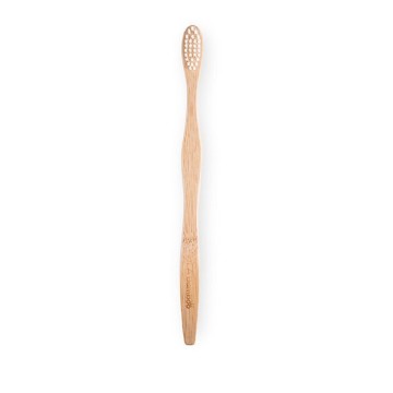 OLA Bamboo Μέτρια Λευκή Οδοντόβουρτσα από Μπαμπού