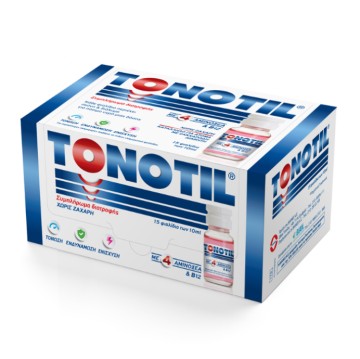 Tonotil Συμπλήρωμα Διατροφής με 4 Αμινοξέα & Β12 15τμχ x 10ml Tonotil Συμπλήρωμα Διατροφής με 4 Αμινοξέα & Β12 15τμχ x 10ml