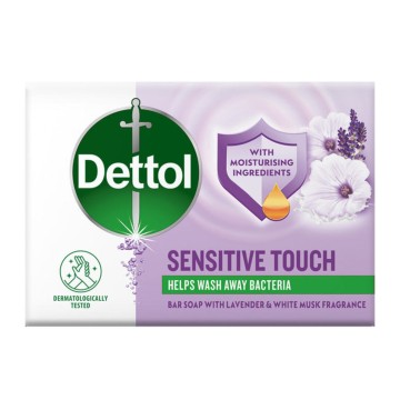 Dettol Sensitive Touch Bar Soap with Lavender & White Musk Fragranc... Dettol Sensitive Touch Bar Soap with Lavender & White Musk Fragranc...