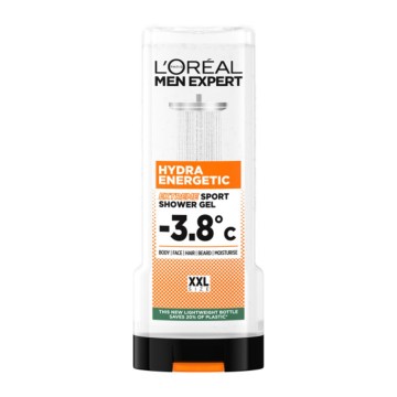 LOreal Men Expert Hydra Energetic Gel doccia per sport estremi, 400 ml