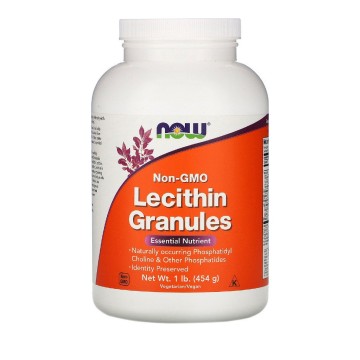 Now Foods Granulat Lecithine 454gr Pa shije