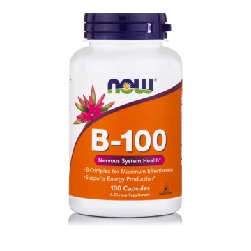 Now Foods Vitamin B-100 Complex, 100 Veg Capsules Now Foods Vitamin B-100 Complex, 100 Veg Capsules