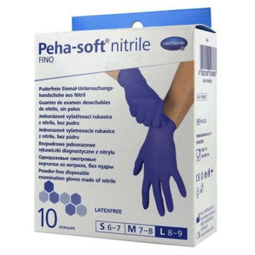 Hartmann Peha Soft Nitrile Fino Нитриловая пудра без порошка Синий 10 шт.