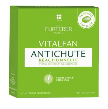 Rene Furterer Vitalfan Reactionnelle, Συμπλήρωμα Διατροφής κατά της Αντιδραστικής Τριχόπτωσης 30caps