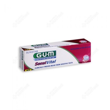 Gum Sensivital, Zahnpasta geeignet für empfindliches Zahnfleisch und Zähne 75ml