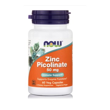 Now Foods Zinc Picolinate Ψευδάργυρος 60Veg Capsules