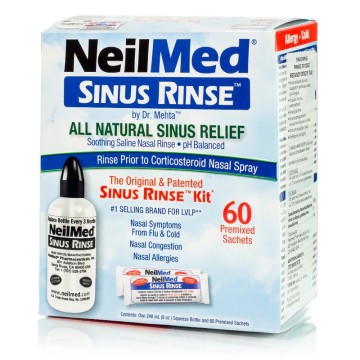 NeilMed Sinus Rinse kit, Appareil & 60 sachets