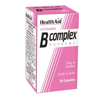 Health Aid B-Complex, Vitamin B Dietary Supplement 30Caps