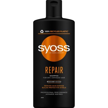 Syoss Repair Shampoo for Dry, Damaged Hair, 440ml Syoss Repair Shampoo for Dry, Damaged Hair, 440ml