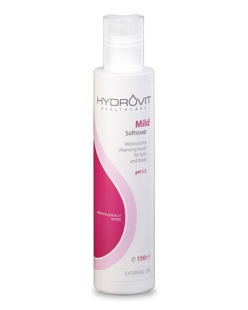 Hydrovit Mild Softsoap Fluido detergente viso e corpo Ph 5.5, 150 ml