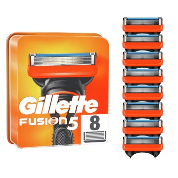 Gillette Fusion5 Ανταλλακτικές Κεφαλές Ξυριστικής Μηχανής, 8 τεμάχια