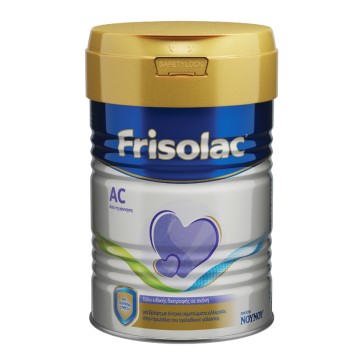 Frisolac AC Special Nutrition Lait en Poudre pour Bébés avec Symptômes Graves d'Allergie aux Protéines de Lait de Vache et Coliques Sévères 400gr