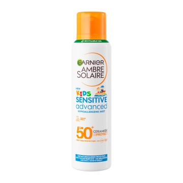 Garnier Ambre Solaire Sensitive Advanced Anti-Sand Mist SPF50+ per la pelle sensibile dei bambini 150 ml