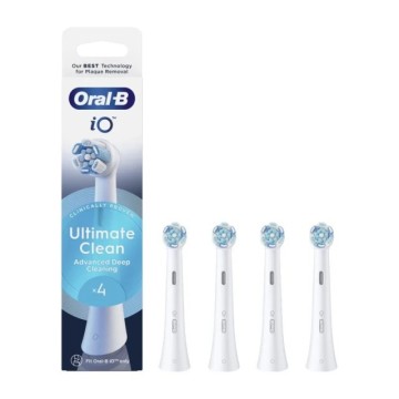 Oral-B iO Ultimate Advanced Deep Cleaning, Λευκές Ανταλλακτικές Κεφ...
