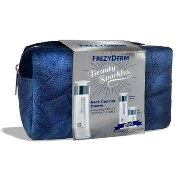 Frezyderm Beauty Sparkles Neck Contour Cream 50ml, Dermiox Cream 15ml, Eye Cream 5ml & Cosmetic Bag