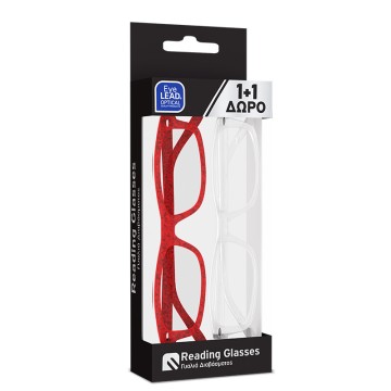 Syze Presbiopike për Femra me syze E kuqe & Clear 2 copë