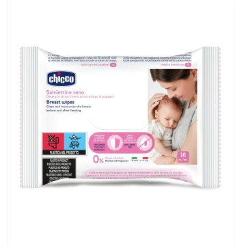 Chicco Breast Wipes Natural Feeling Lingettes nettoyantes pour les seins 16 pièces