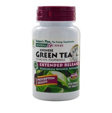 Natures Plus Зеленый чай расширенного выпуска 30 таблеток