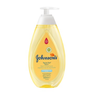 Johnsons Baby Top-to-toe 2 σε 1 Αφρόλουτρο & Σαμπουάν 500ml Johnsons Baby Top-to-toe 2 σε 1 Αφρόλουτρο & Σαμπουάν 500ml