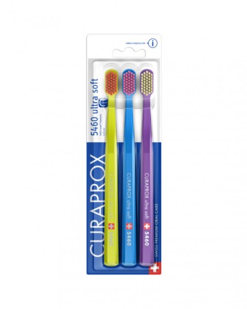 Curaprox 5460 Ultra Soft Toothbrush, 3 τεμάχια Curaprox 5460 Ultra Soft Toothbrush, 3 τεμάχια