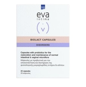 Пробиотики в капсулах Intermed Eva Intima Biolact, 20 капсул