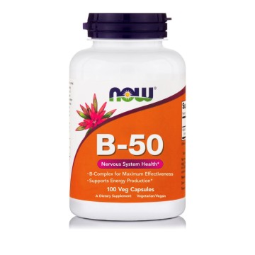 Now Foods Vitamin B-50 Complex 100 Veg Capsules