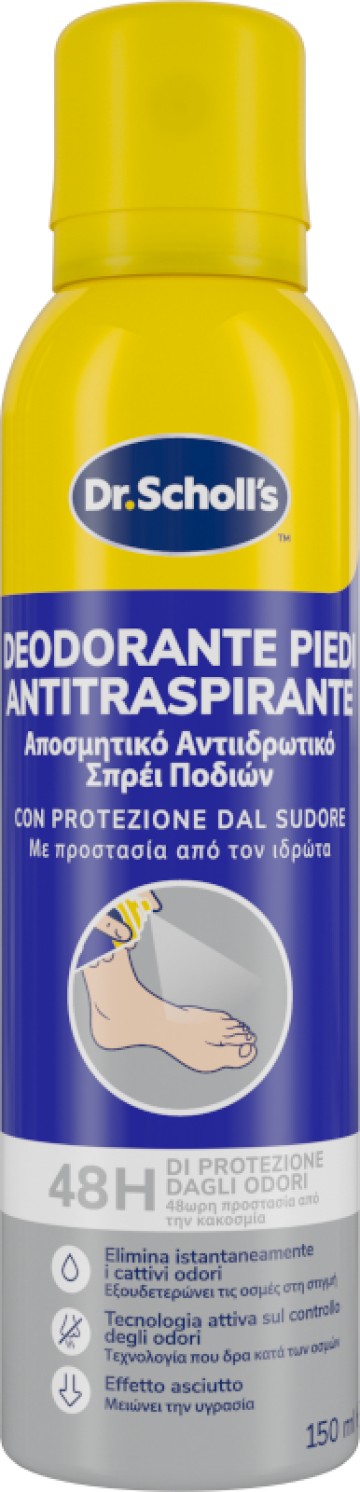 Dr. Scholls Αποσμητικό Σπρέι Ποδιών, 150ML Dr. Scholls Αποσμητικό Σπρέι Ποδιών, 150ML
