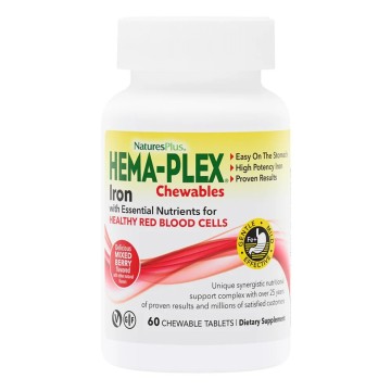 Natures Plus Hema-Plex Iron, 60 Chewables Natures Plus Hema-Plex Iron, 60 Chewables