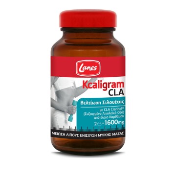 Lanes Kcaligram CLA Βελτίωση Σιλουέτας 1600mg 60 κάψουλες Lanes Kcaligram CLA Βελτίωση Σιλουέτας 1600mg 60 κάψουλες