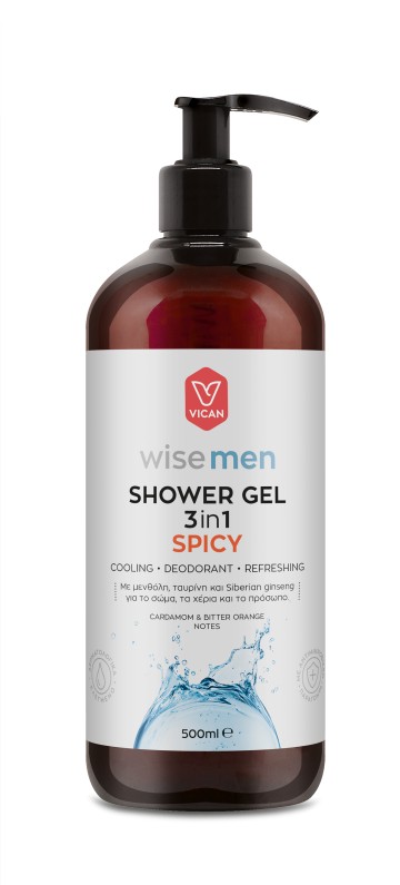 Vican Wise Men Shower Gel Spicy 500ml Vican Wise Men Shower Gel Spicy 500ml
