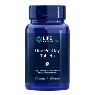 Life Extension Высокоэффективная мультивитаминная и минеральная добавка один раз в день, 60 таблеток