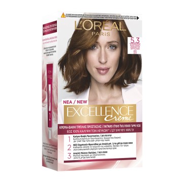 LOreal Excellence Creme No 5.3 Brown Light Golden боя за коса 48 мл