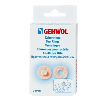 Gehwol Toe Ring Round, Στρογγυλός Προστατευτικός Δακτύλιος 9τμχ Gehwol Toe Ring Round, Στρογγυλός Προστατευτικός Δακτύλιος 9τμχ
