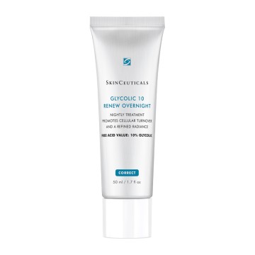 SkinCeuticals Glycolic 10 Renew Overnight Restorative Night Cream with Glycolic Acid for Renewal and Shine 50ml