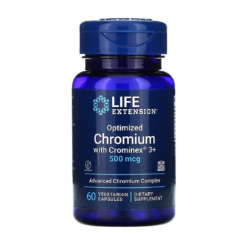 Krom i optimizuar për zgjatjen e jetës me Crominex® 3+, 60 kapsula