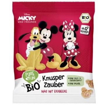 Σνακ Καλαμποκιού Mickey με Φράουλα 30g Σνακ Καλαμποκιού Mickey με Φράουλα 30g