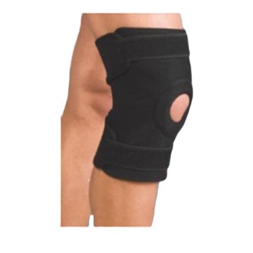 Mbështjellësi i gjurit Anatomic Help Simple me vrima, Ngjyra e zezë 0555