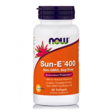 Now Foods Vitamine E 400 Sun 60 gélules