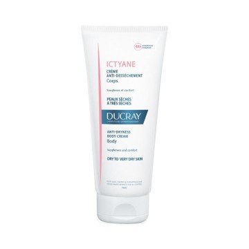 Ducray Ictyane Crème Emolliente, смягчающий крем для сухой кожи лица и тела, 200 мл