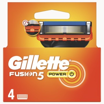 Gillette Fusion 5 Power Ανταλλακτικά Ξυριστικής Μηχανής 4τμχ