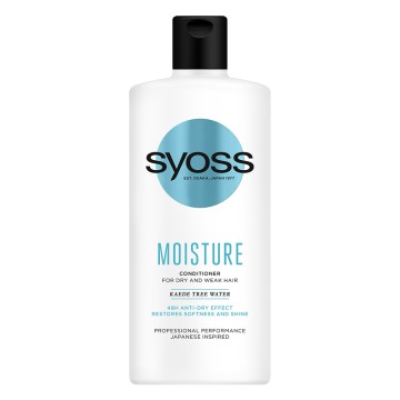 Syoss Moisture Crème capillaire hydratante à l'eau d'arbre de Kaede pour cheveux secs et affaiblis, 440 ml